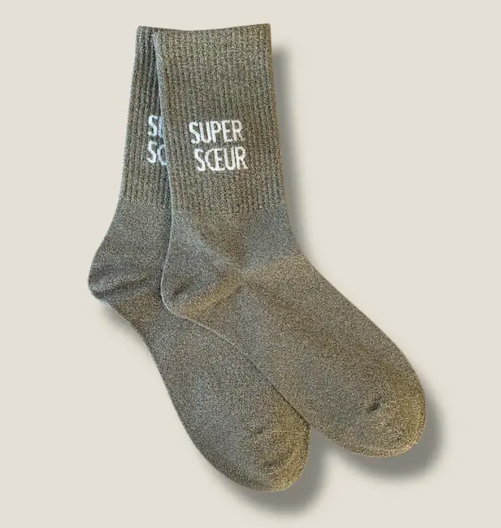 Paire de chaussettes paillettes