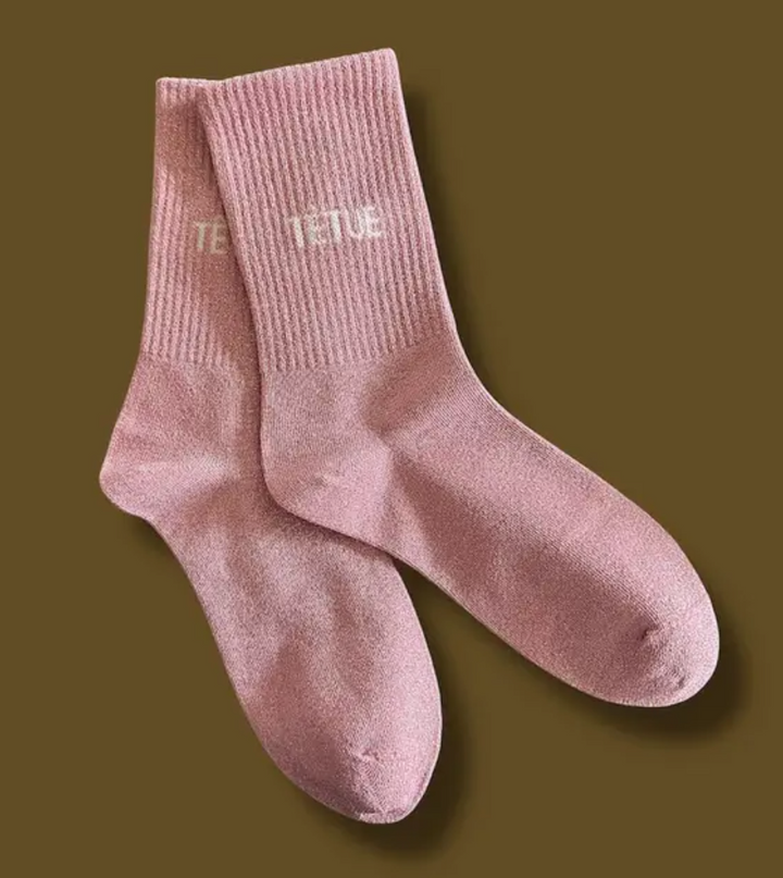 Paire de chaussettes paillettes