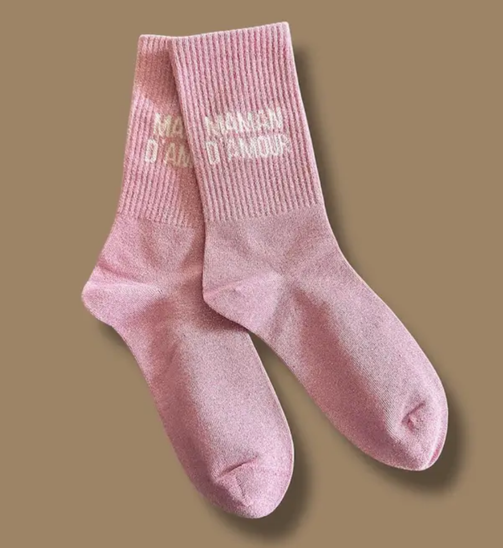 Paire de chaussettes paillettes