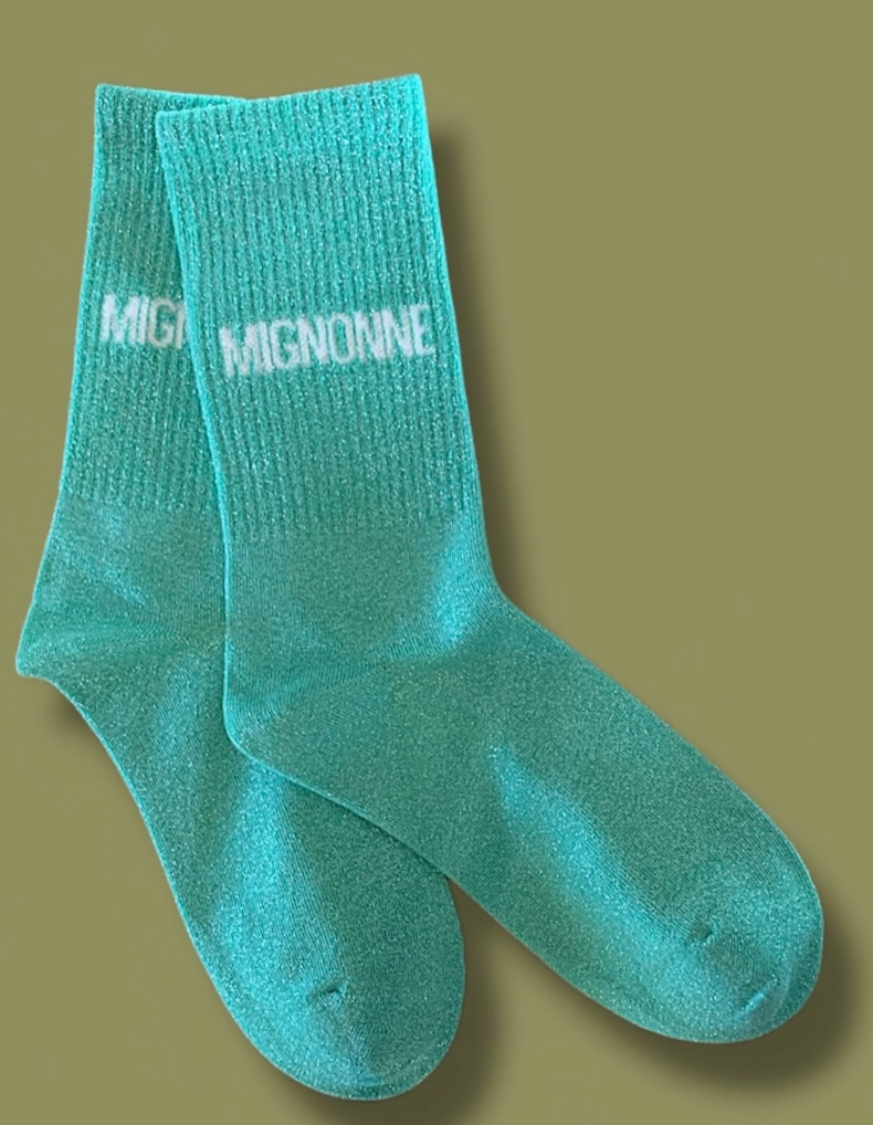 Paire de chaussettes paillettes