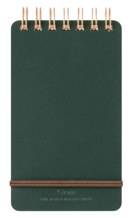 Bloc-mémo Grain cuir recyclé - Midori