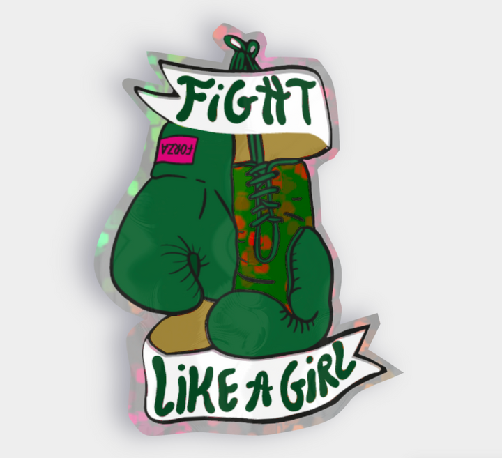 Sticker Fight like a girl - Les Imprimeuses