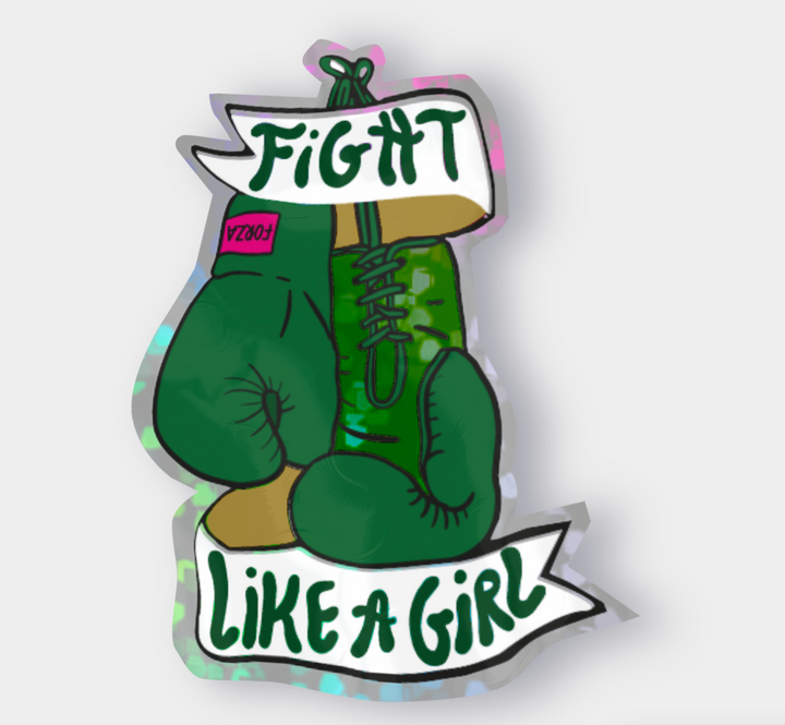 Sticker Fight like a girl - Les Imprimeuses