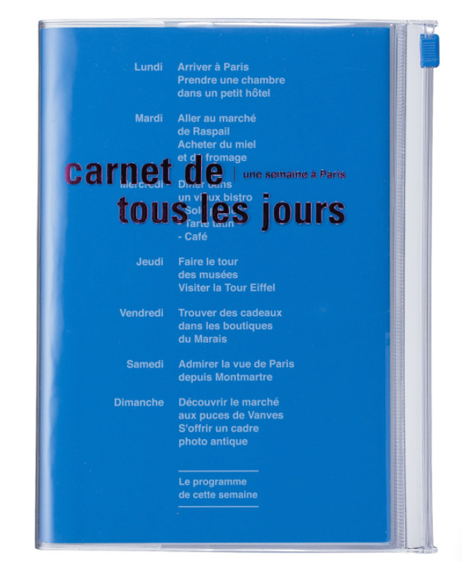 Carnet zippé B6 - DAYS - Mark&