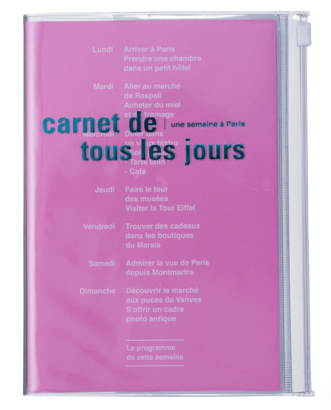 Carnet zippé B6 - DAYS - Mark&