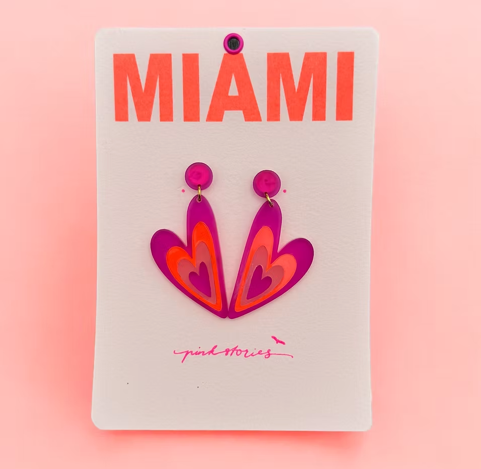 Boucle d'oreille - MIAMI TULUM - Pink stories