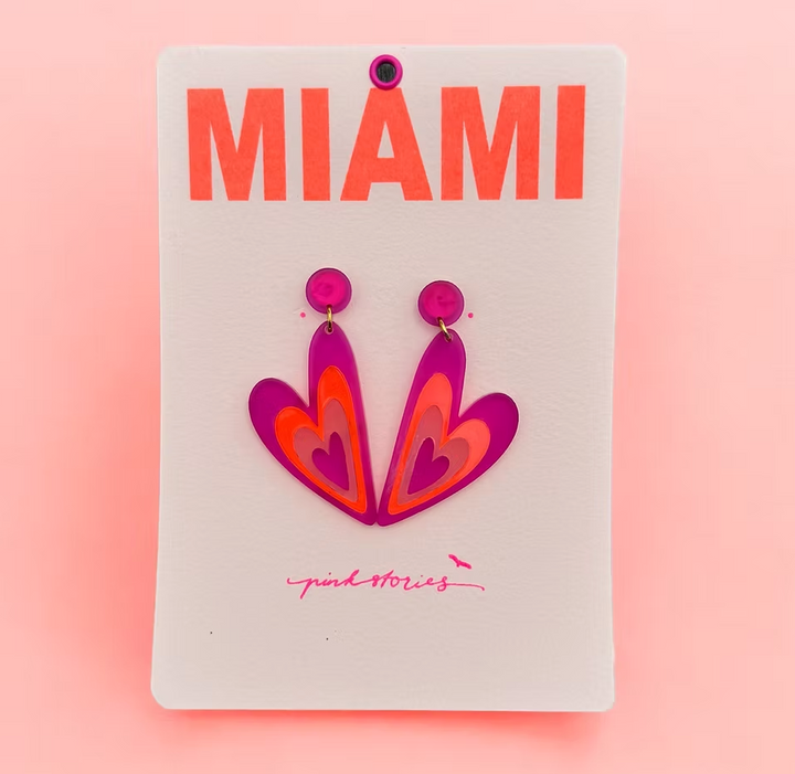 Boucle d'oreille - MIAMI TULUM - Pink stories