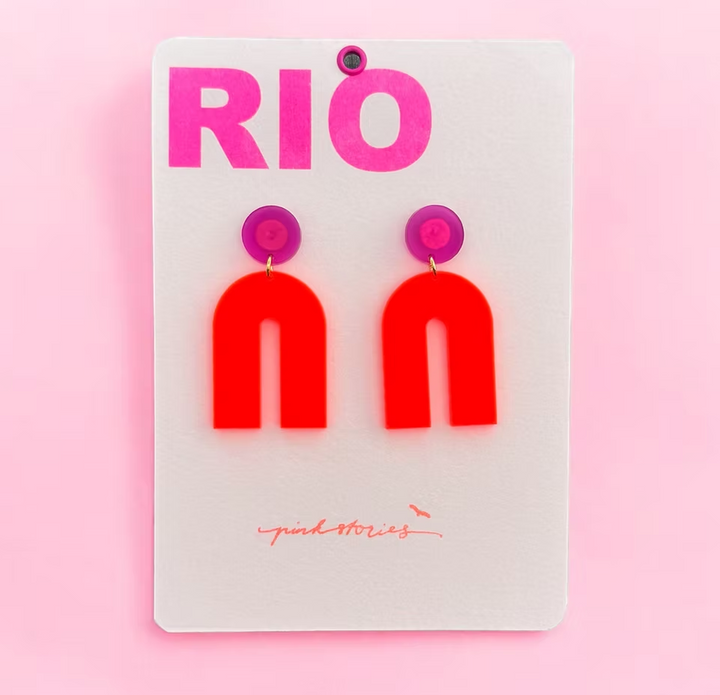 Boucle d'oreille - MIAMI TULUM - Pink stories