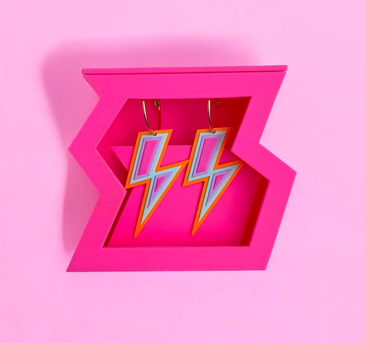 Boucle d'oreille FLASH - Pink Stories