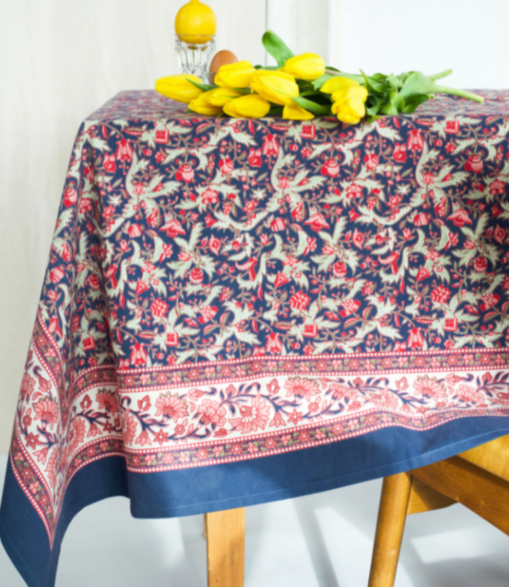 BINDI ATELIER Nappe Forest Marine - Musée de la Toile de Jouy x Bindi Atelier