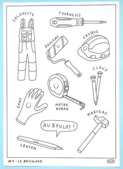 Set de coloriage bricolage- Studio 1+1