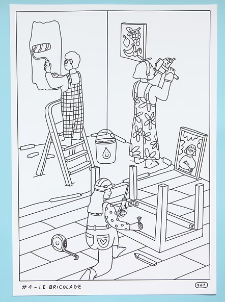 Set de coloriage bricolage- Studio 1+1