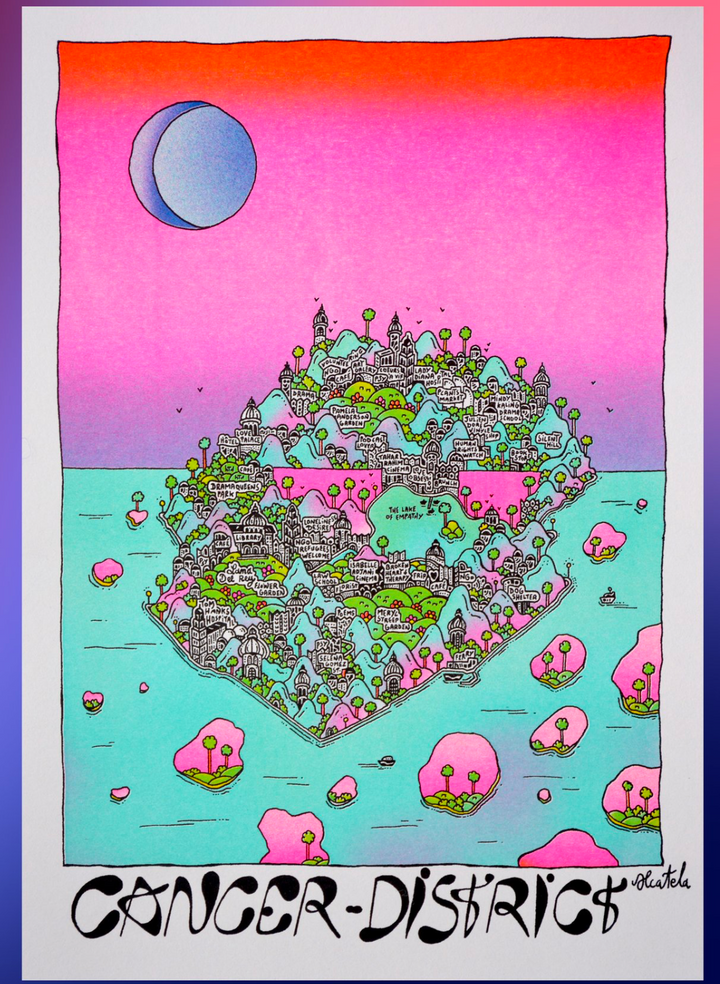 Affiche Astrologie - Alcatela Illustration - 29,5x21cm