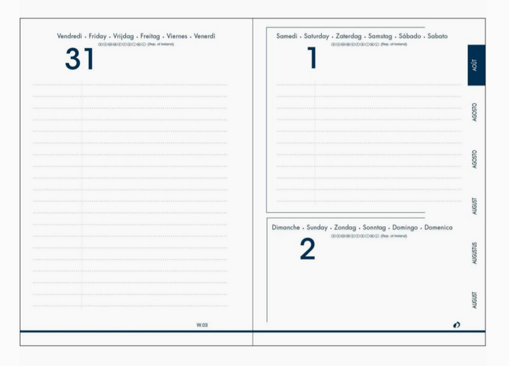 Agenda scolaire 2025/26 Rio rose - Quo Vadis