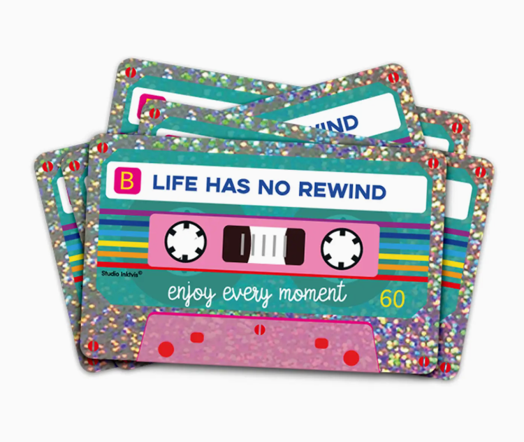 Sticker Life has no Rewind - Studio Inktvis
