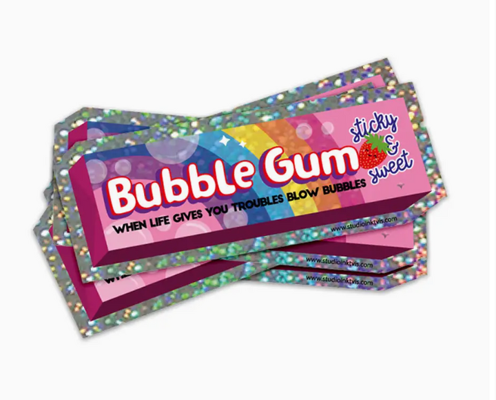 Sticker Bubble gum - Studio Inktvis