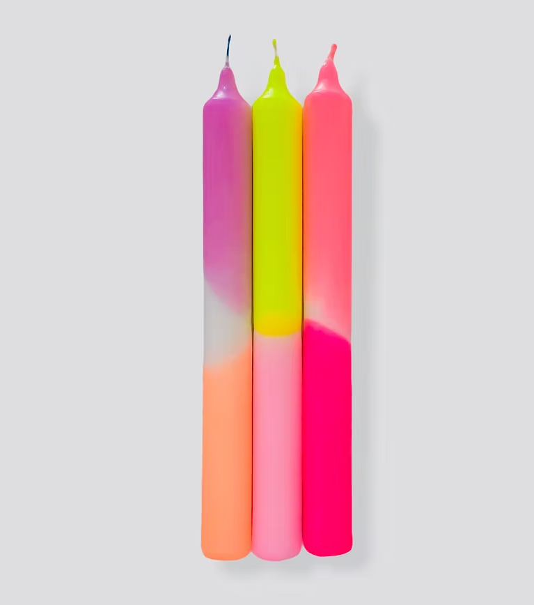 Bougies Dip Dye Neon -  Pinkstories