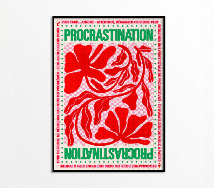 Puzzle 1000 pièces - Procrastination - Piece&love