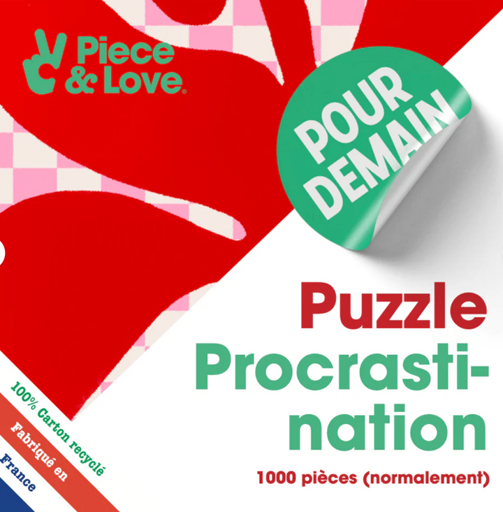 Puzzle 1000 pièces - Procrastination - Piece&love
