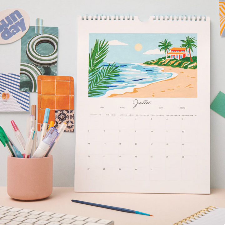 Kit de peinture au numéro - Calendrier 2026 - Petite épicerie