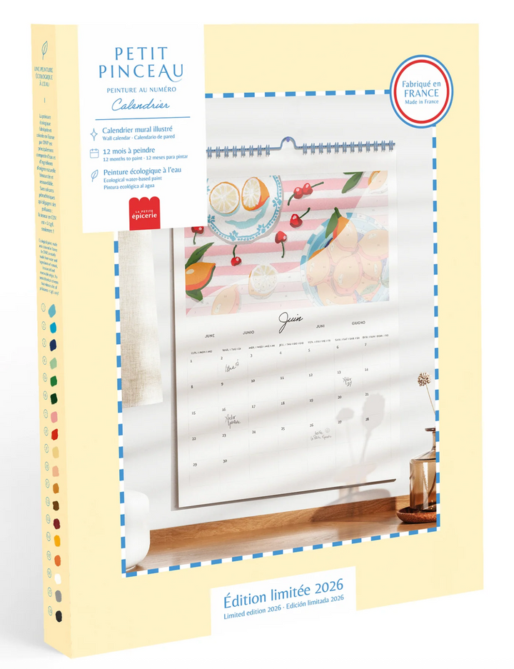 Kit de peinture au numéro - Calendrier 2026 - Petite épicerie