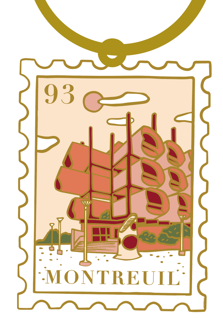 Porte-Clé - Timbre - Sous le soleil de Montreuil