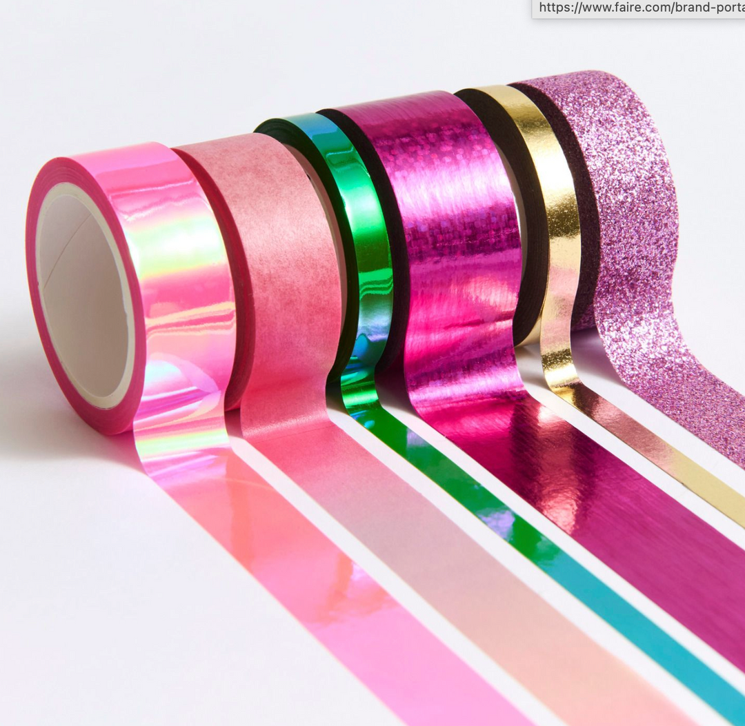 Set de masking tapes Paper Poetry Rose – 6 pièces – RICO DESIGN | LES IMPRIMEUSES