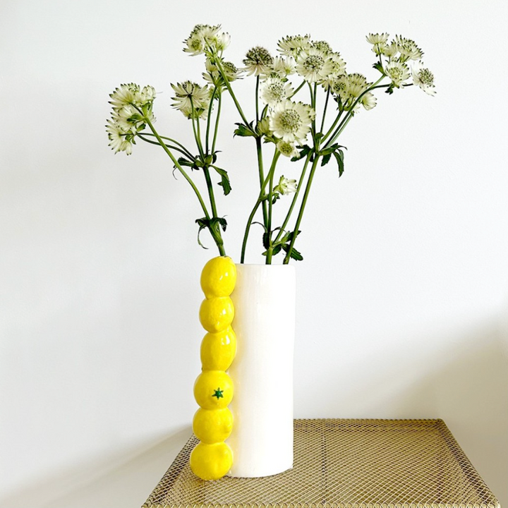 Vase long citron — Opjet Paris