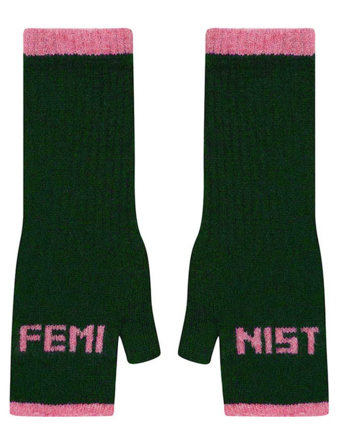 Mittens Feminist - Black & Beech