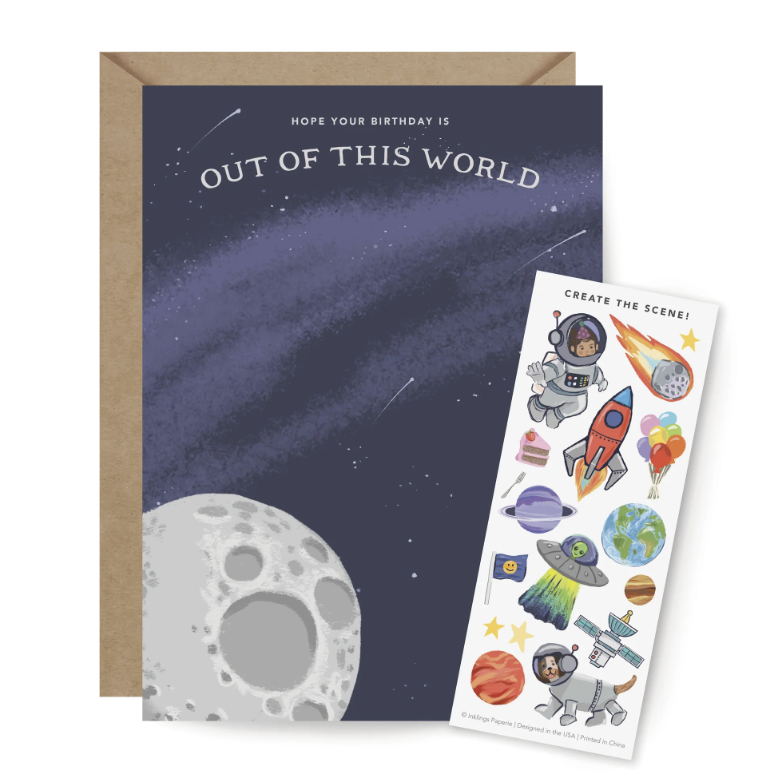 Carte Stickers Espace - Inklings