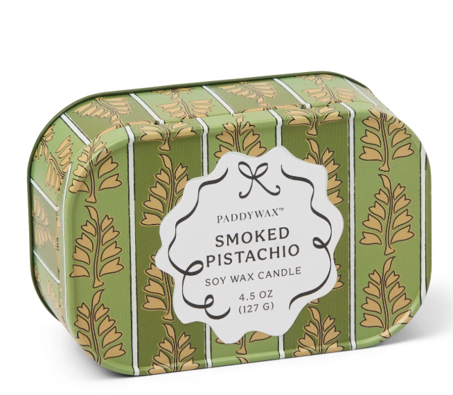 Bougie en boîte métal « Smoked Pistachio » – 127 g – Paddywax
