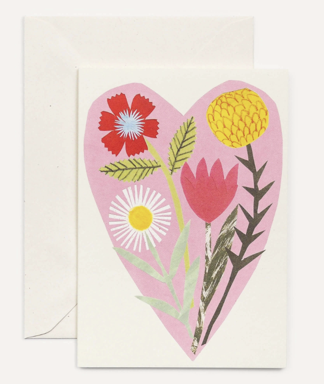 Carte Coeur floral - Hadley