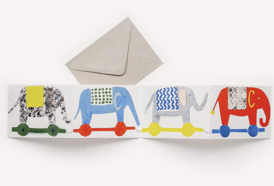 Carte dépliante éléphant - Hadley