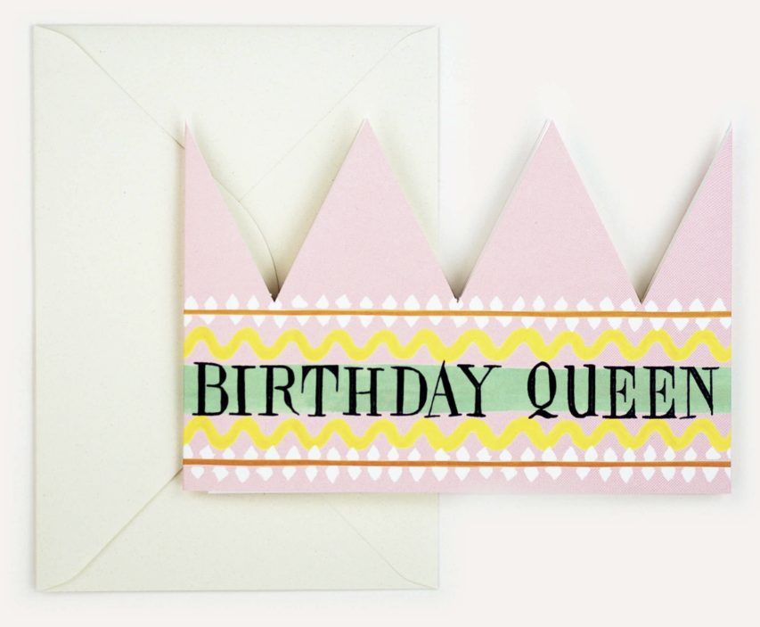 Carte couronne reine d'anniversaire - Hadley
