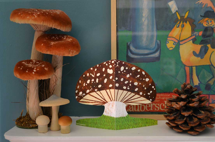 Carte champignon marron - Mortlake papers