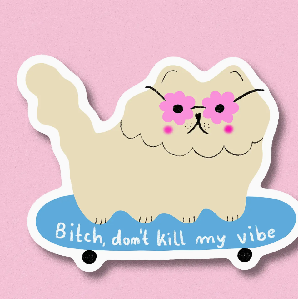 Stickers "bitch don't kill my vibe"- Jenne Grassmann