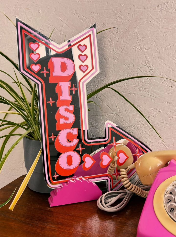 Panneau miroir Flèche "disco" — Printed Weird