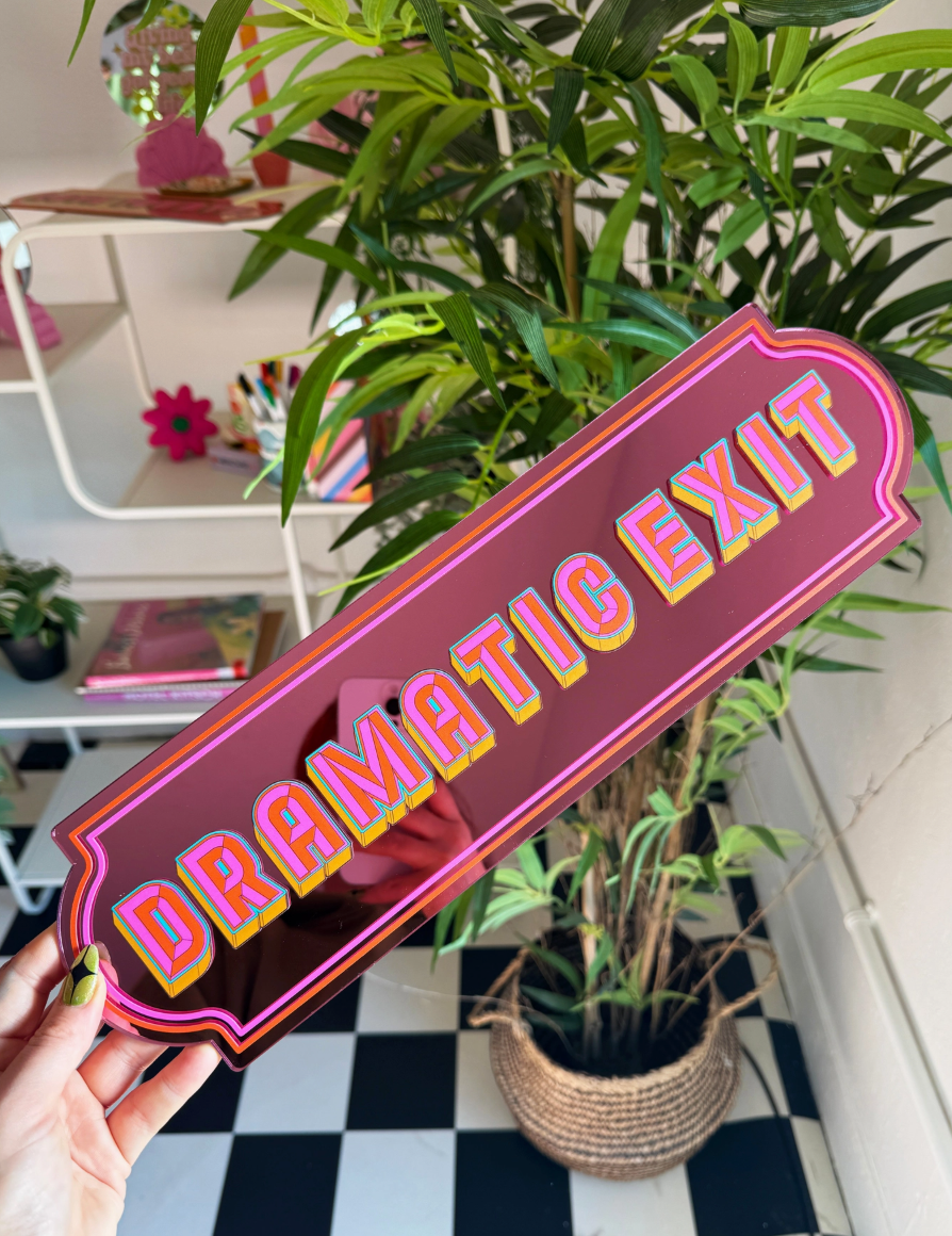 Miroir Rectangulaire "Dramatic Exit" – Printed weird