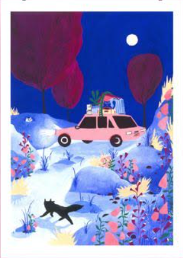 Affiche illustrée "Balade du renard” - Lucie Röpke