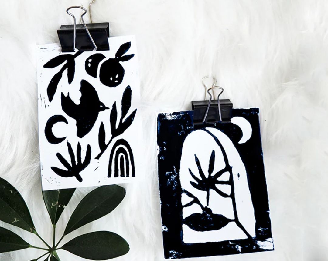 Mes cartes en linogravure - La petite épicerie
