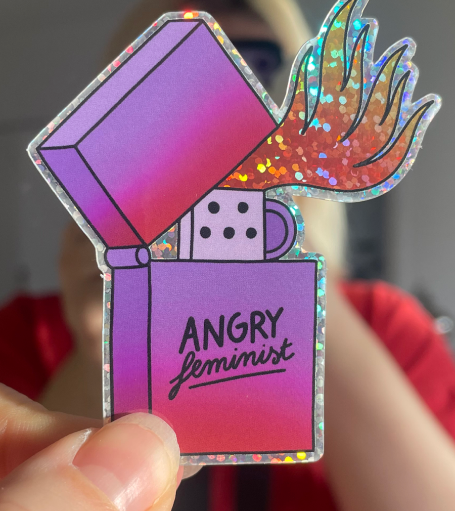 Sticker  Angry Feminist - About eve