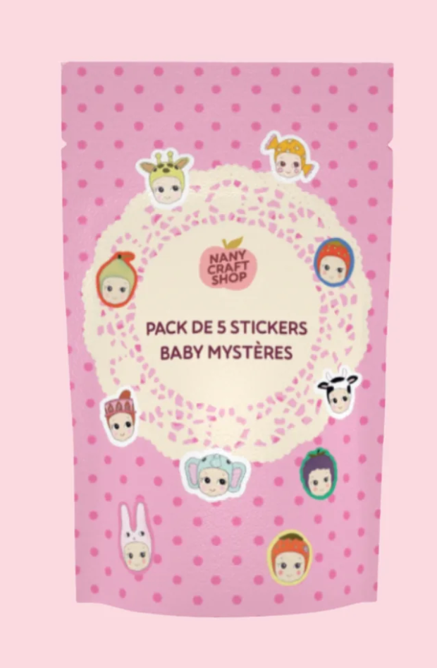 Pack de 5 Stickers Bébé Surprise – Stickers Baby Mystère