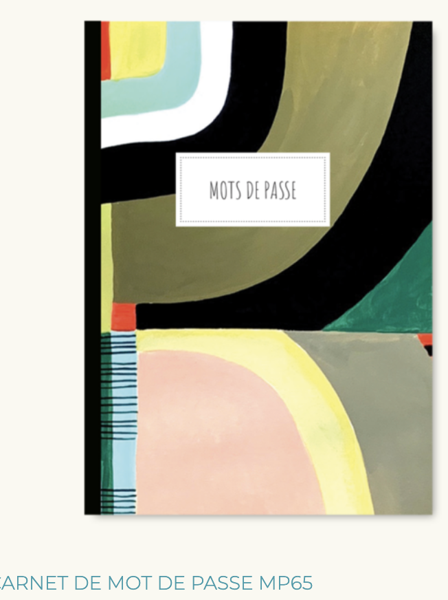 Carnet de mots de passe - Pascale Editions