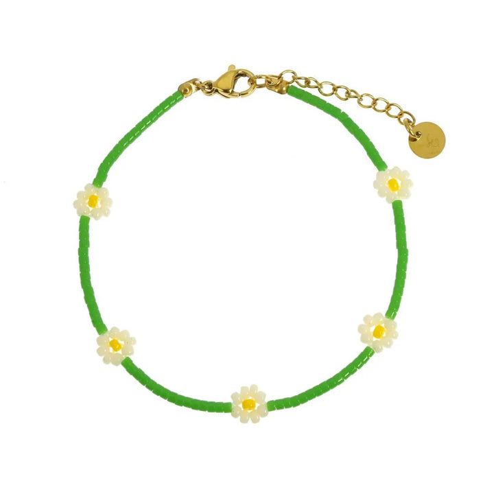 Bracelet acier Prairie à fleur - bijoux - Les Cléias