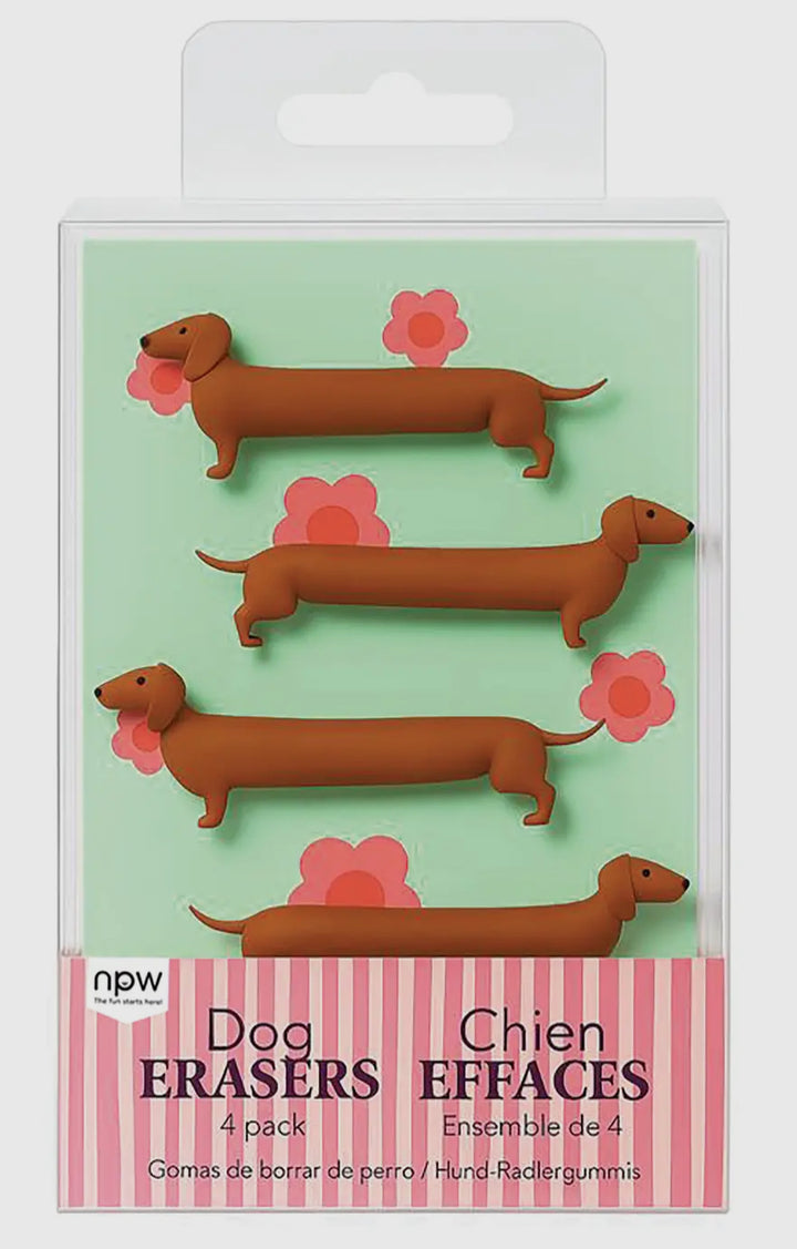 Lot de gommes en forme de chien / chat