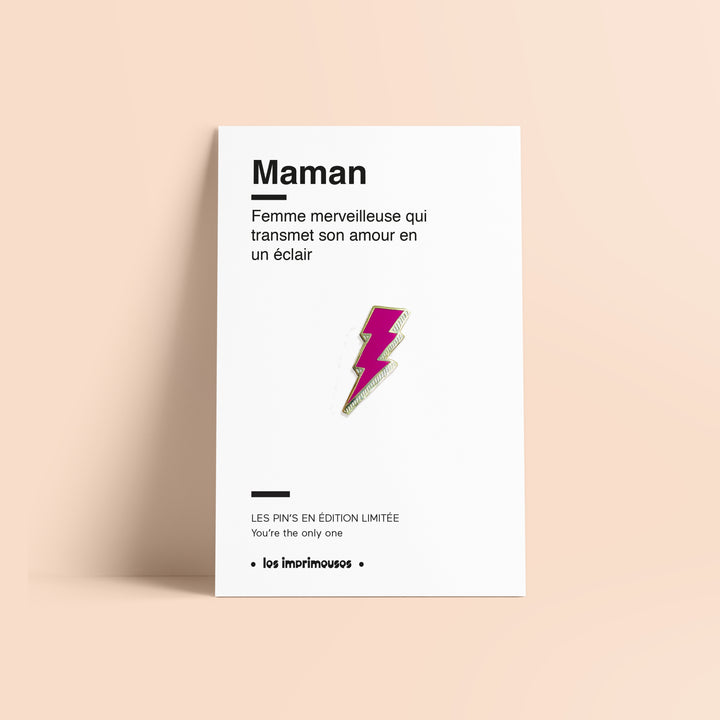 Pin's Éclair - Maman (Fête des Mères)