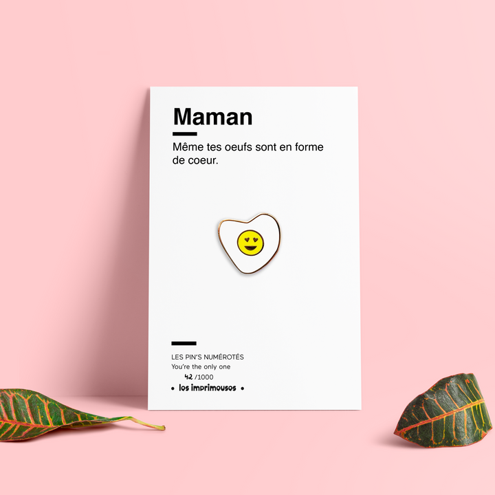 Pin's - Egg Love - Maman - Spécial Fête des mères