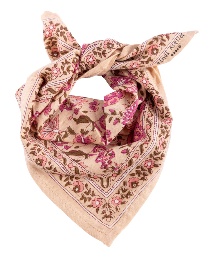 Petit foulard Bindi Atelier - Goa Pink
