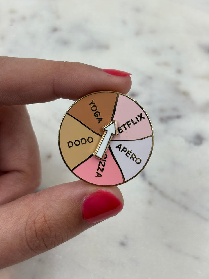 Pin's qui tourne - Roulette - Roule ma poule