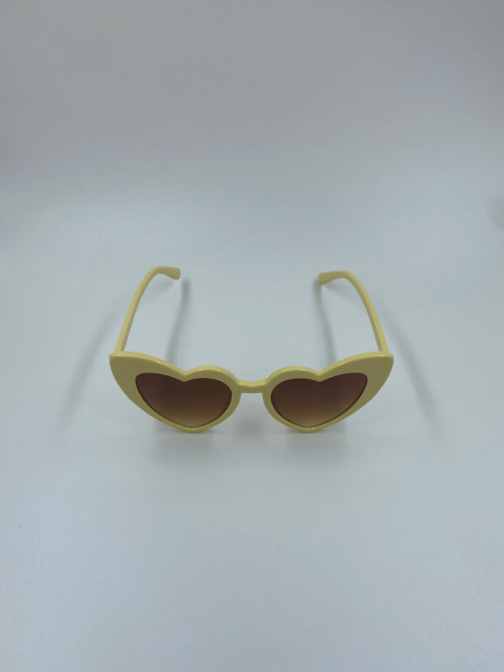 Lunettes de soleil en coeur